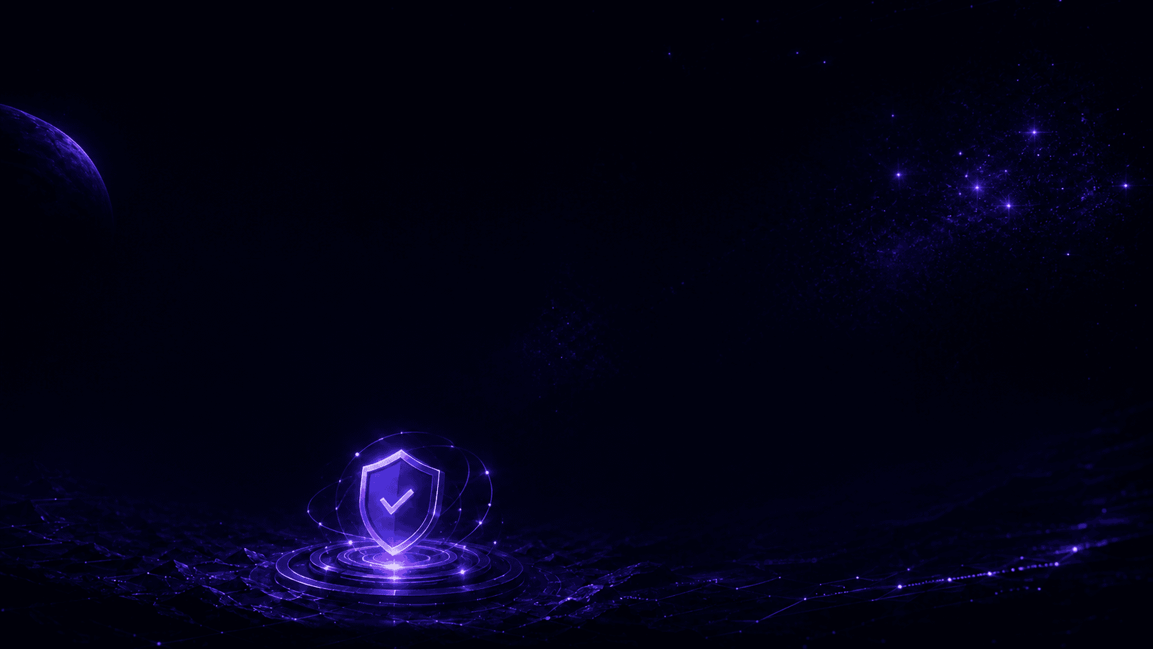 Holographic security shield environment